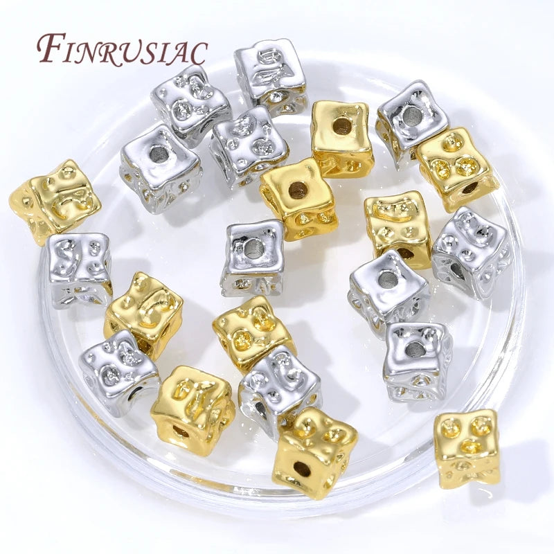 18K Gold Plated Spacer Beads for DIY Jewelry Making | 4/8 Pcs Jewelry Spacer Beads P3