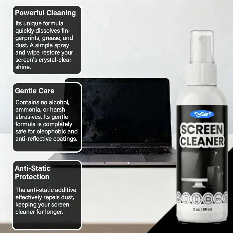 Screen Cleaner Kit – Spray & Microfiber Cloth for All Screens Screen Cleaning Kit P3