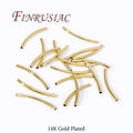 18K Gold Plated Tube Spacer Beads – DIY Jewelry Connectors Jewelry Spacer Beads P3 14K Real Gold Plated 1.5mmx20mm-10pcs