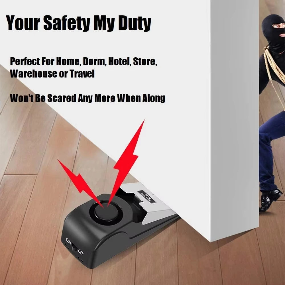 Wedge Door Stop Alarm – 120dB Portable Security Alert Door Stop Alarm P3