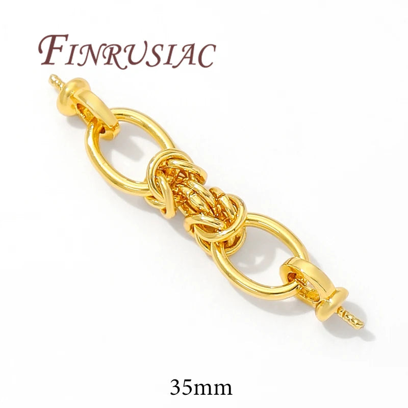 18K Gold Plated Jewelry Connectors | DIY Necklace & Bracelet Jewelry Connectors P3 18K Gold Plated 1 pcs