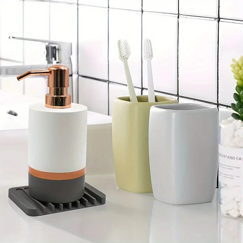 Silicone Draining Soap Dish – Non-Slip Flexible Soap Holder Soap Dish Holder P3