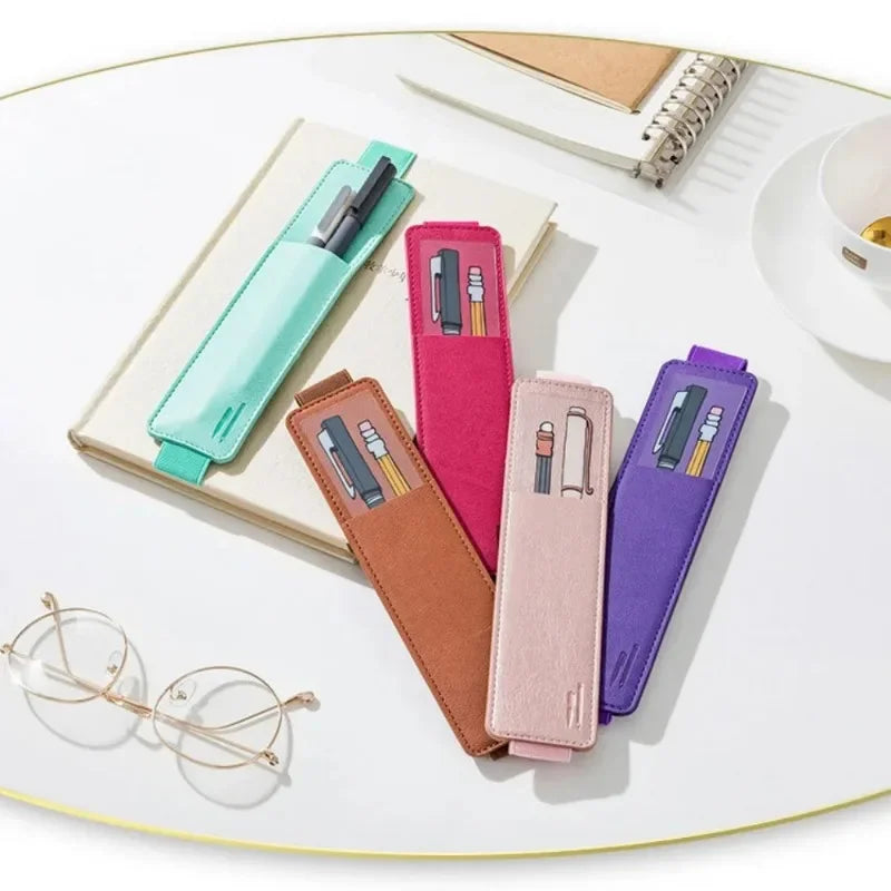 PU Leather Elastic Pen Loop Holder – Detachable Notebook Sleeve Pen Loop Holder P3