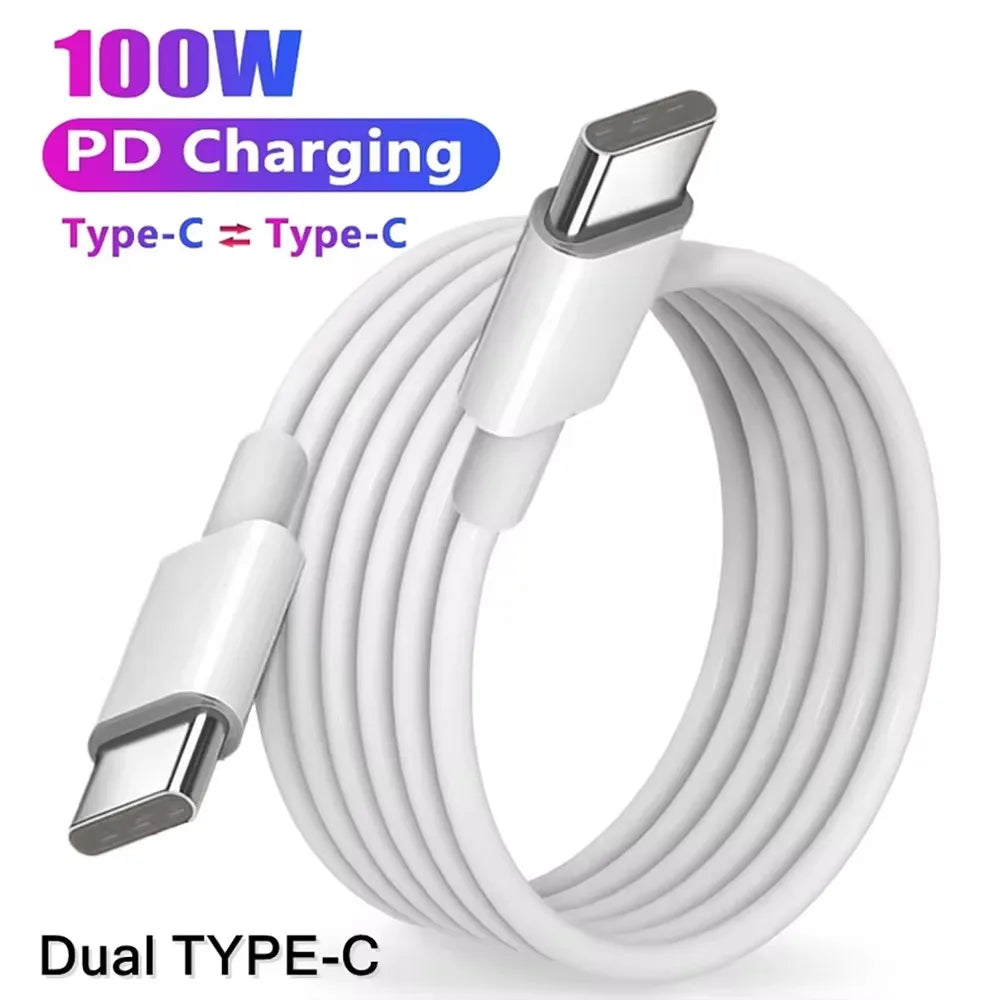 100W USB-C to USB-C Fast Charging Cable | E-Mark PD Cord USB-C Charging Cable P3