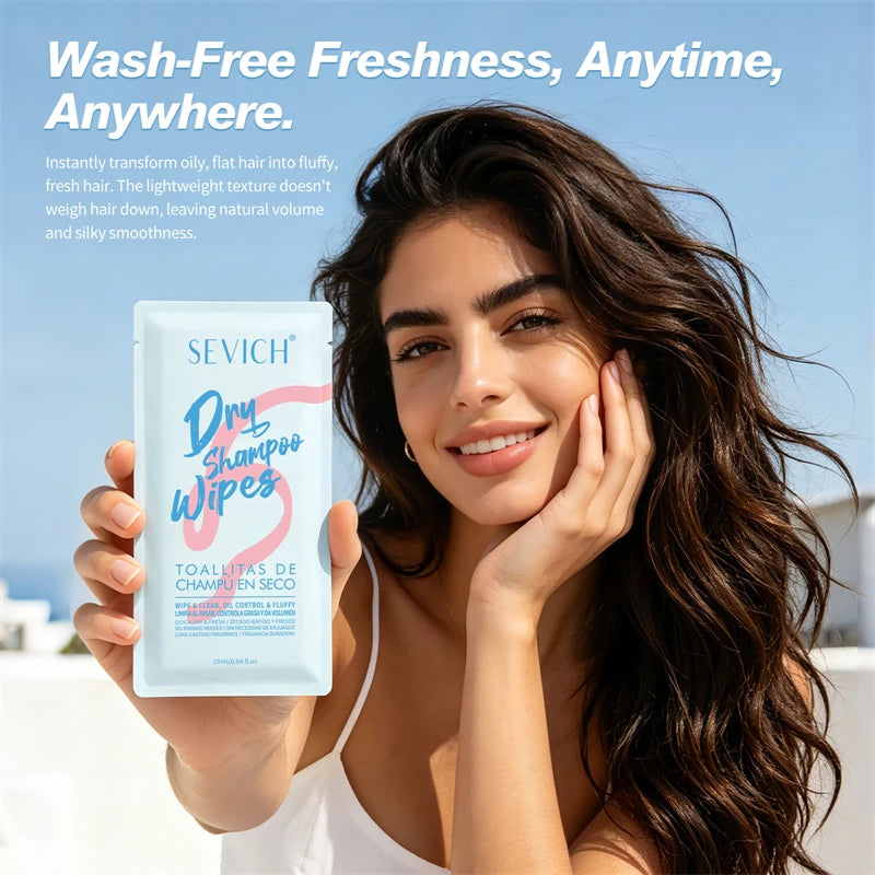 Sevich Dry Shampoo Wipes – No-Rinse Oil Control | 4 Pack Dry Shampoo Wipes P3