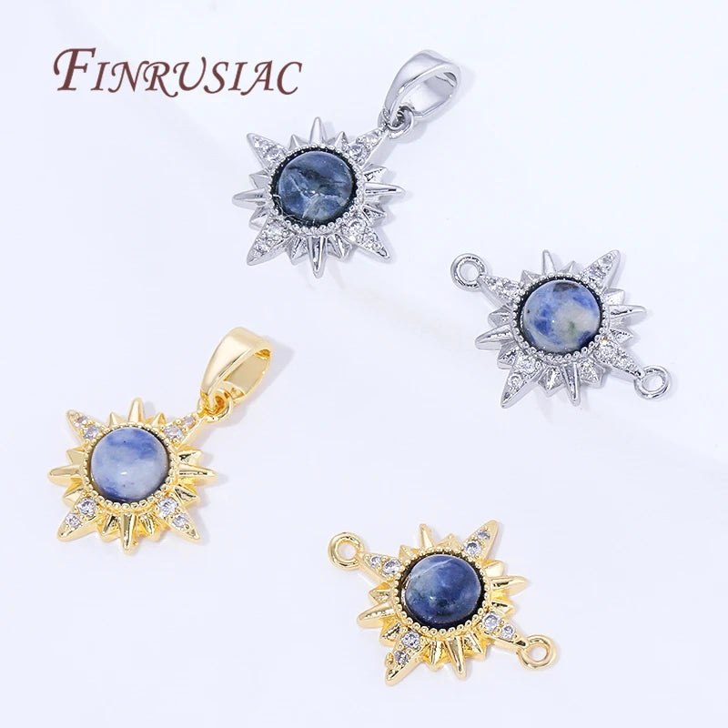 18K Gold Plated Brass Sun Pendants – DIY Jewelry Findings Jewelry Pendant Findings P3
