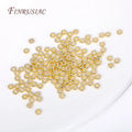18K Gold Plated Metal Spacer Beads 3–6mm | Jewelry Making Jewelry Spacer Beads P3 18K Gold Plated 4mm-50pcs