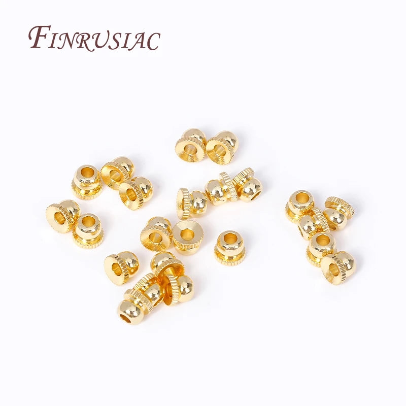 18K Gold Plated Bead Caps Spacer Beads – DIY Jewelry Findings Jewelry Findings Beads P3
