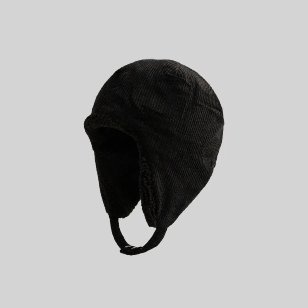Windproof Winter Ear Flap Hat – Warm Lamb Fleece Bomber Cap Winter Ear Flap Hat P3