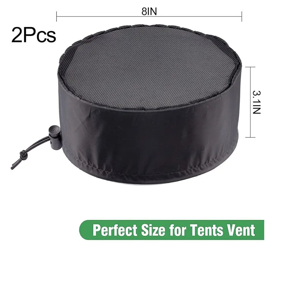 Grow Tent Duct Vent Filter Cover with Elastic Band – 2 Pack Grow Tent Vent Cover P3