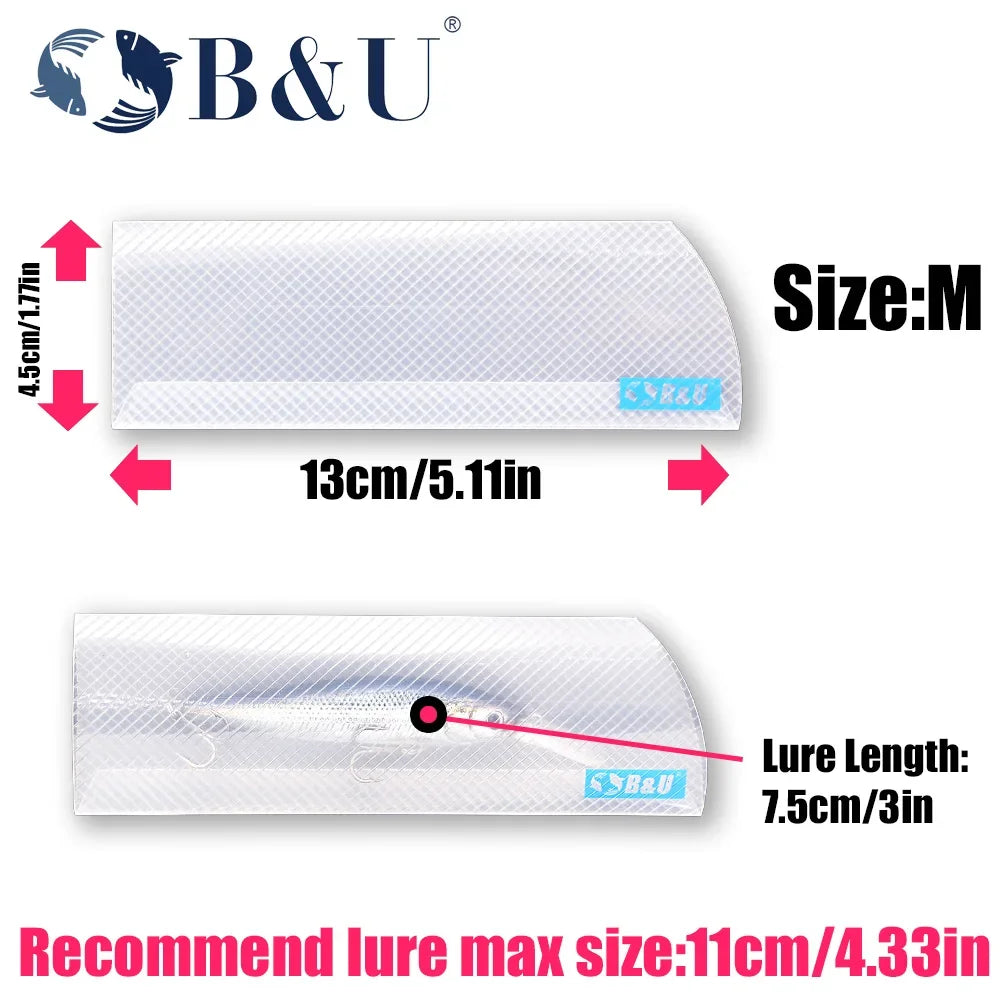 B&U Fishing Lure Storage Bags – Hard & Soft Bait Holder Pack Fishing Lure Storage P3