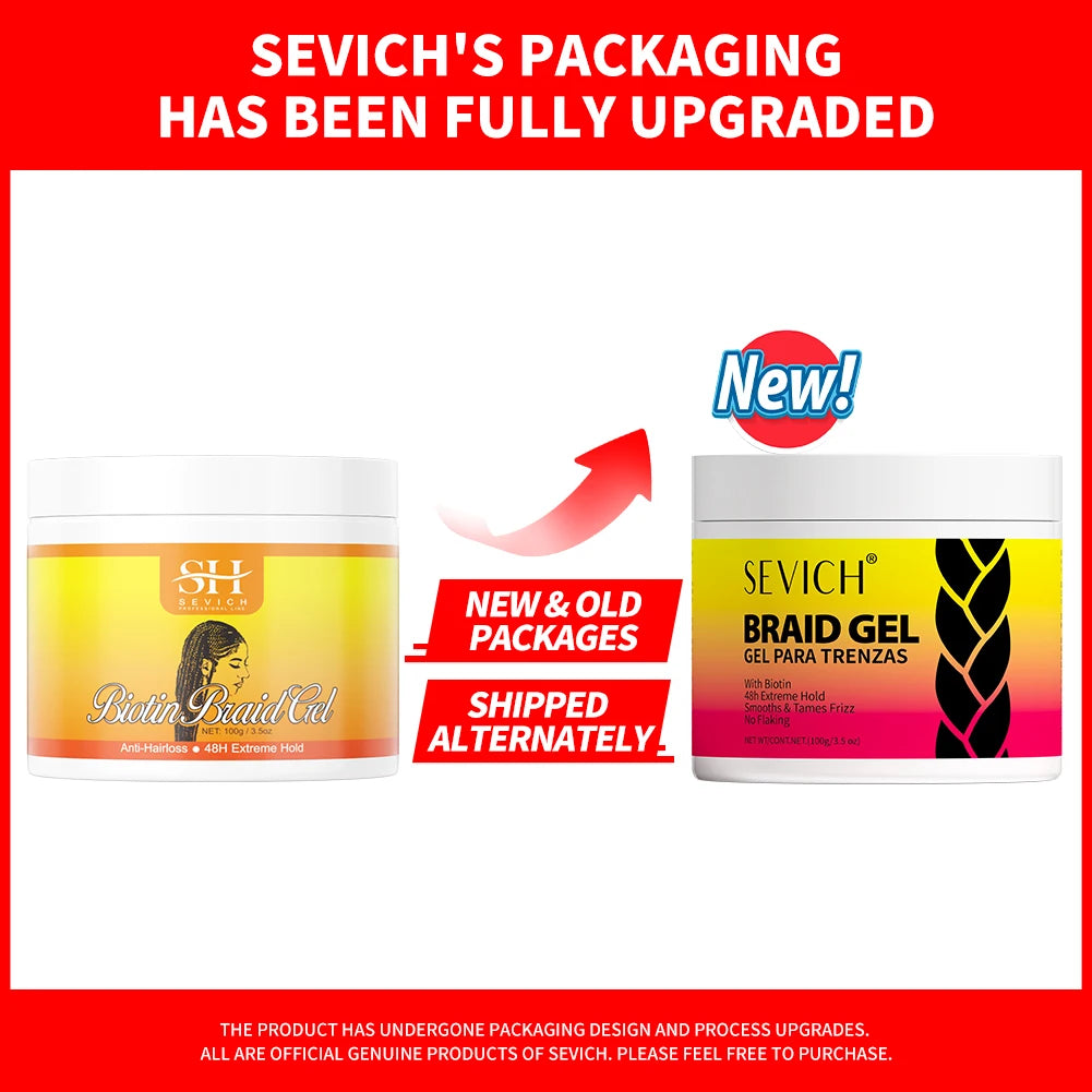 Sevich Biotin Edge Control Gel Set – Anti-Frizz Hair Wax Hair Styling Gel Set P3