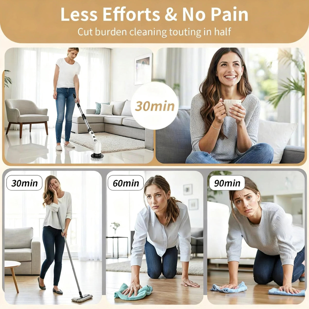 Electric Cleaning Brush – Multifunctional Kitchen & Bathroom Scrubber Electric Cleaning Brush P3