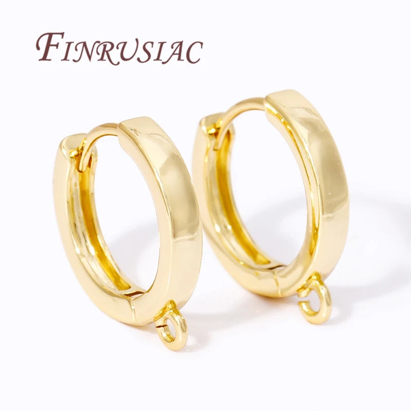 18K Gold Plated Earring Hook Clasps | DIY Earwire Findings Earring Hook Findings P3
