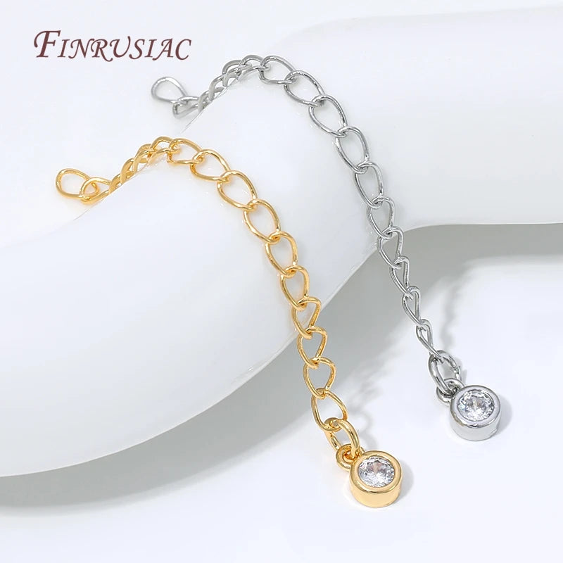 18K Gold Plated Lobster Clasp & Extender Chain | DIY Jewelry Jewelry Making Findings P3