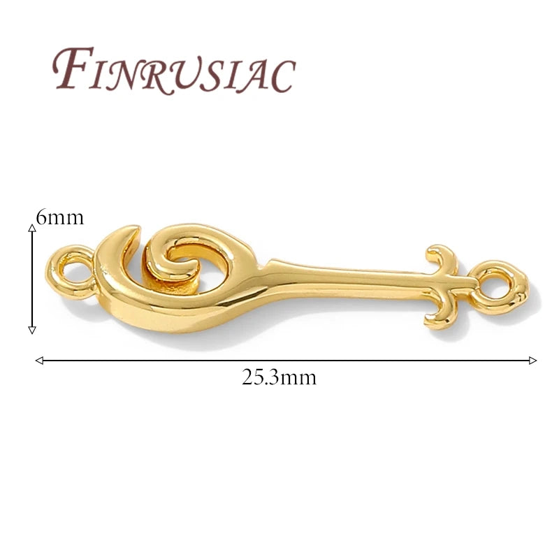 18K Gold Plated Pendant Charms & Connectors – DIY Jewelry Jewelry Findings P3 18K Gold Plated 2 pieces