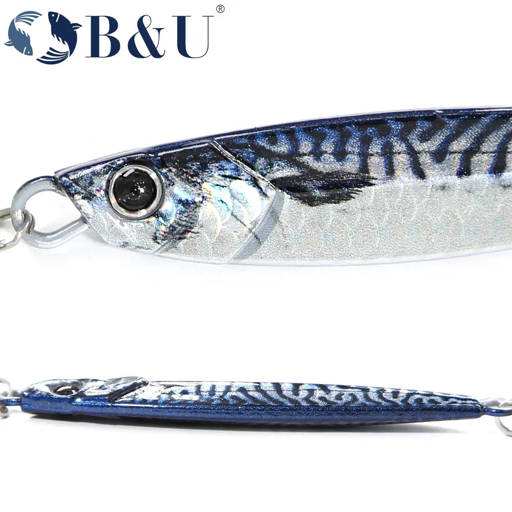 B&U Rattle Metal Jig 40g 60g 80g – Saltwater Fishing Lure Metal Fishing Jig P3