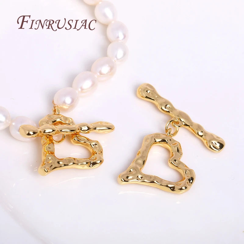 18K Gold Plated Heart Toggle Clasp – DIY Jewelry Making Jewelry Clasp Finding P3