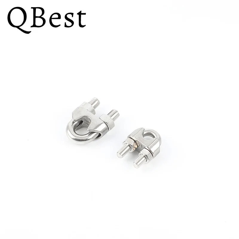 304 Stainless Steel U-Type Wire Rope Clips M2–M20 Rigging Clamps Wire Rope Clamp P3