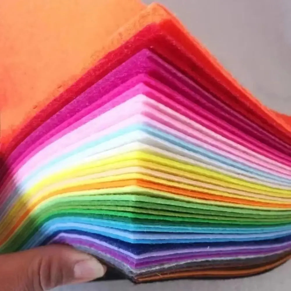 40-Pack Assorted Felt Fabric Sheets | 40 Colors DIY Craft Squares Felt Fabric Sheets P3
