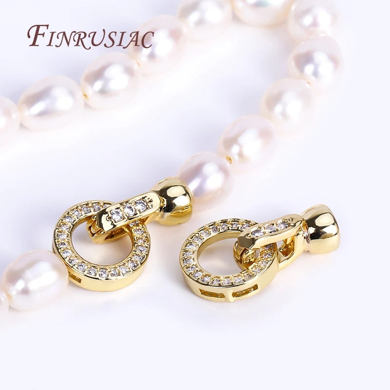 18K Gold Plated Bracelet Clasps – Zircon DIY Jewelry Connectors Jewelry Clasps P3