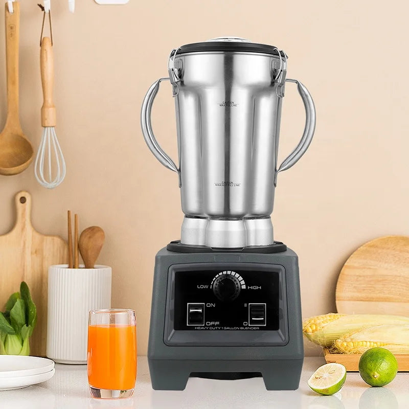 DUTRIEUX 4L Commercial Blender 3200W Stainless Steel Food Processor Commercial Blender P3 Grey