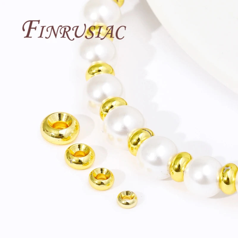 18K Gold Plated Spacer Beads 4mm–8mm | DIY Jewelry Making Jewelry Spacer Beads P3