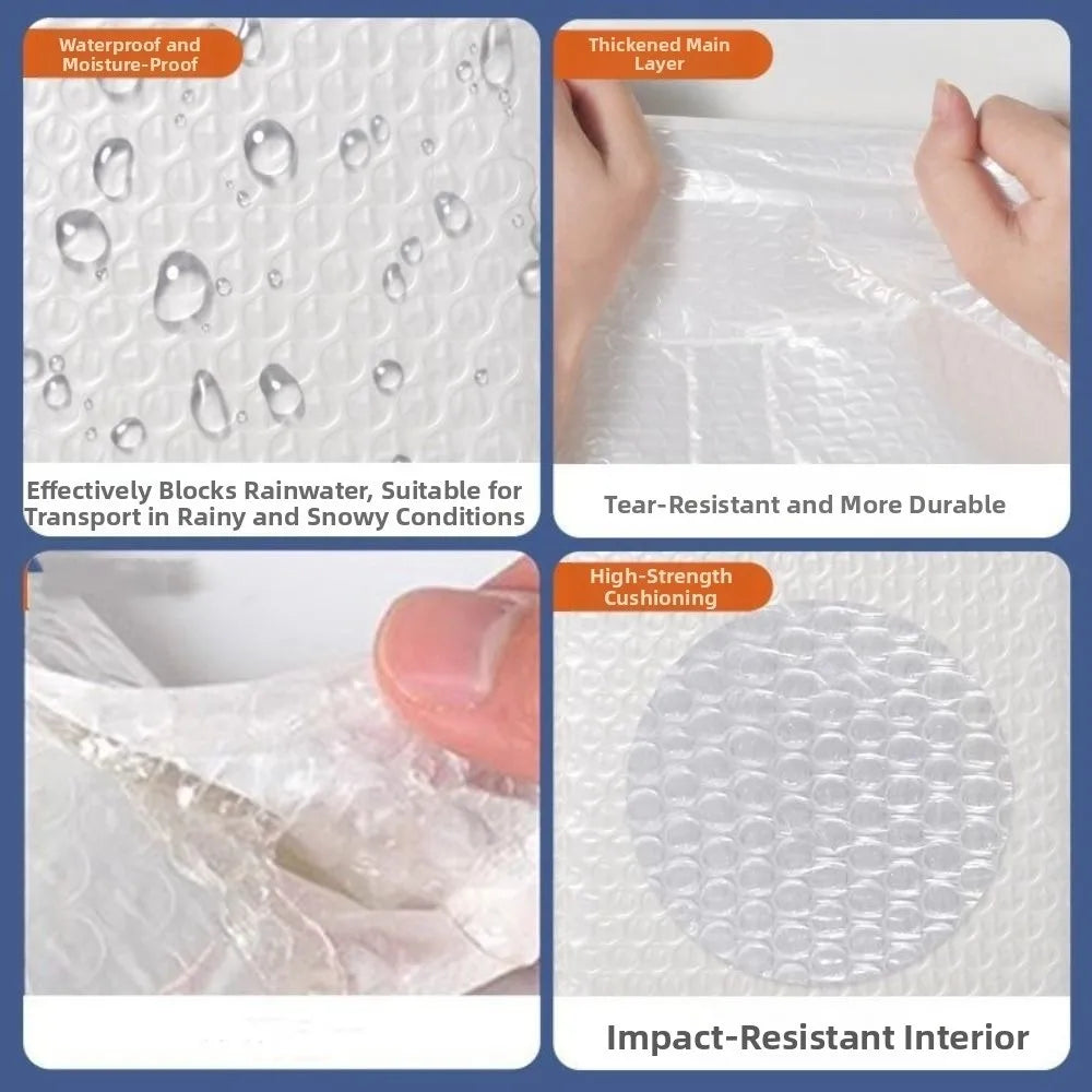 Double-Layer Bubble Foam Wrap Roll | Transparent Shipping Padding Bubble Foam Wrap P3
