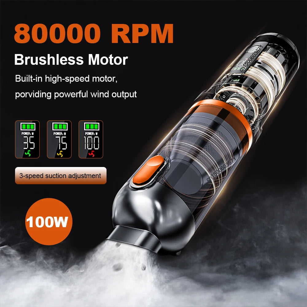 Raugee 15000Pa Cordless Handheld Car & Home Vacuum Handheld Vacuum Cleaner P3