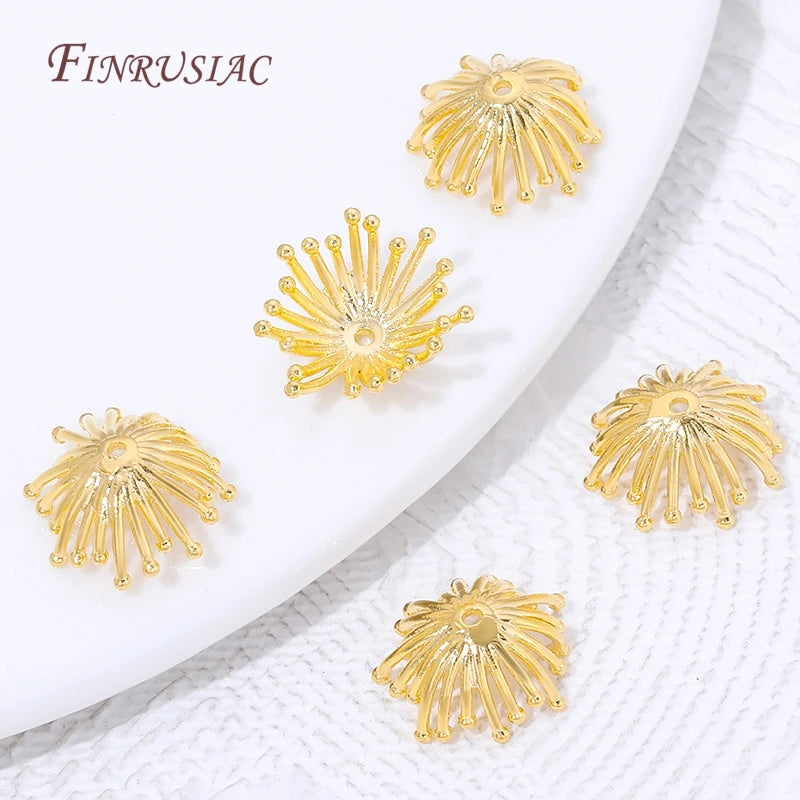 18K Gold Plated Flower Bead Caps – DIY Jewelry Making Findings Jewelry Making Findings P3