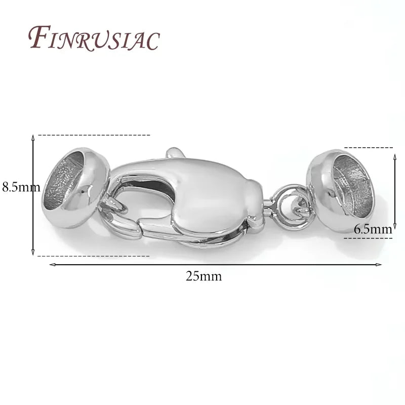 18K Gold Plated Brass Pearl Clasps – DIY Jewelry Findings Jewelry Clasp Findings P3 Rhodium Plated 2 pieces