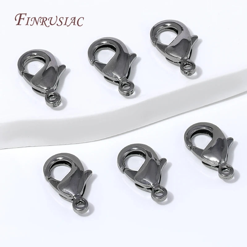 Black Gun Plated Lobster Claw Clasp – Brass DIY Jewelry Clasp Jewelry Clasp Finding P3