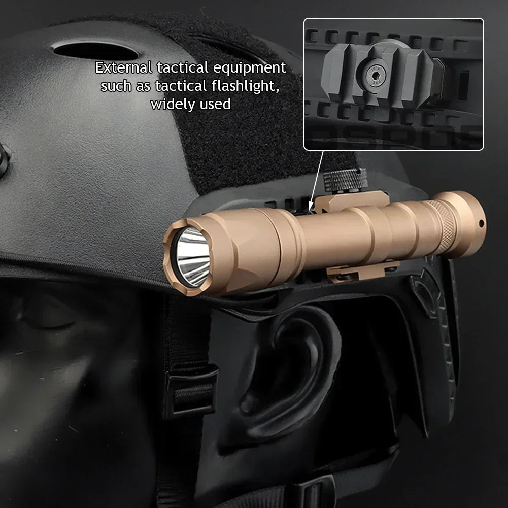 2-Pack Tactical Helmet Side Rail Mount Adapter – 360° Rotation Helmet Rail Adapter P3