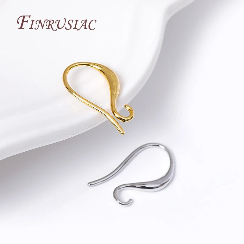 18K Gold Plated Earring Hooks Outside Loop – DIY Ear Wire Earring Findings P3