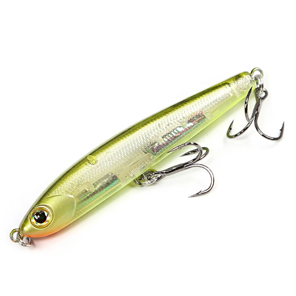 B&U Sinking Pencil Bait 68mm 8.2g – Bass Trout Sea Fishing Lure Sinking Fishing Lure P3 green 1pc-68mm-8.2g