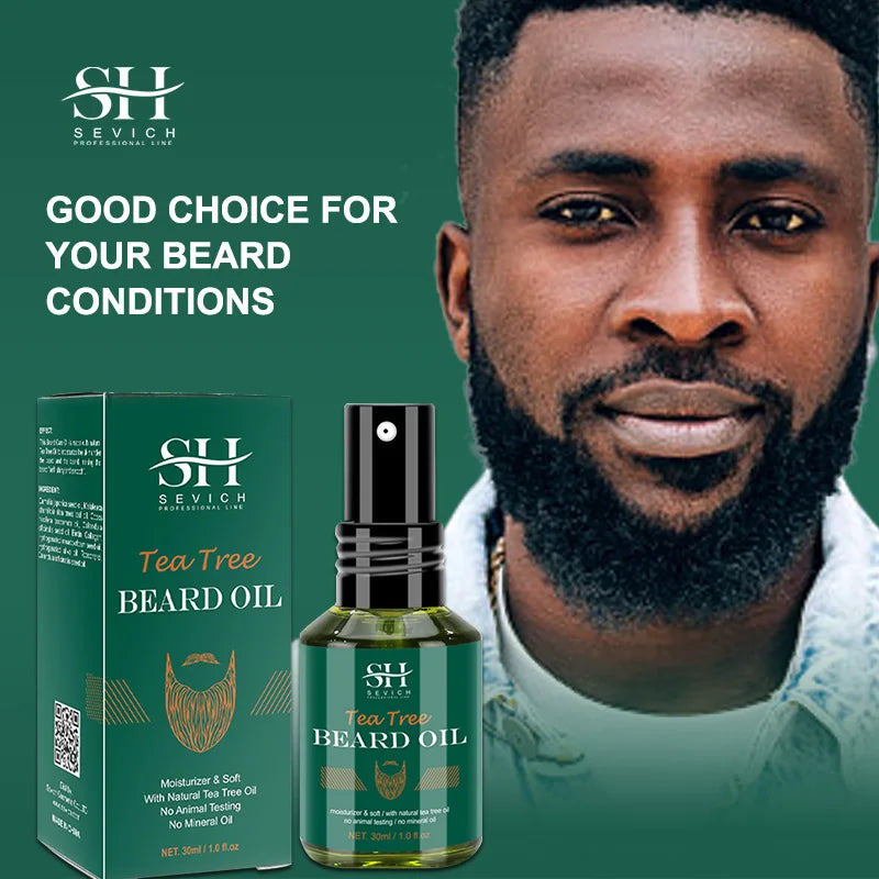 Sevich Tea Tree Beard Growth Oil – Thick & Soft Beard Care 30ml Beard Growth Oil P3