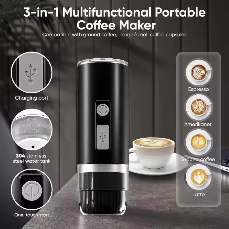 DUTRIEUX Portable Espresso Maker – NS Capsule & Ground Coffee Portable Espresso Maker P3