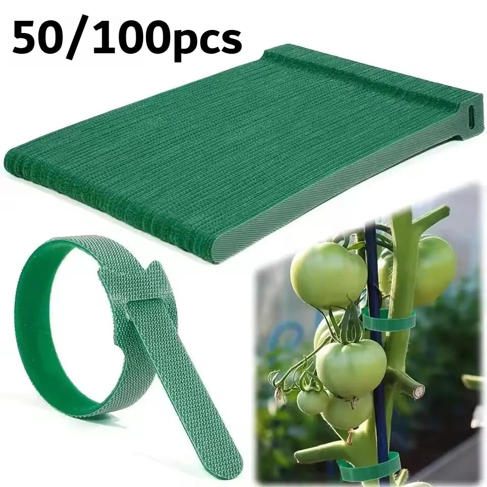 Nylon Plant Ties Adjustable Non-Slip Loop Fasteners 50/100 Pack Garden Plant Ties P3