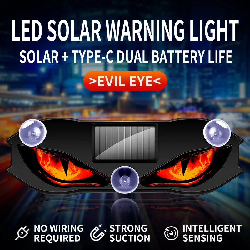 Solar Car Window LED Light | Vibration Activated Auto On/Off Car LED Light P3