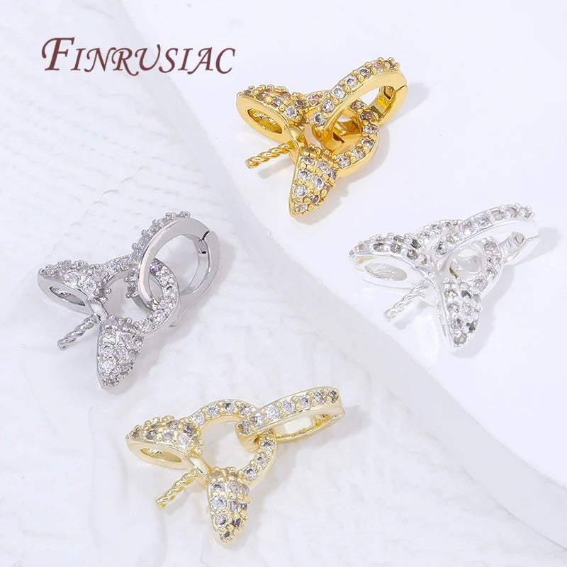 18K Gold Plated Bail Clasps – Pearl Pendant Holder Necklace Findings Jewelry Making Findings P3