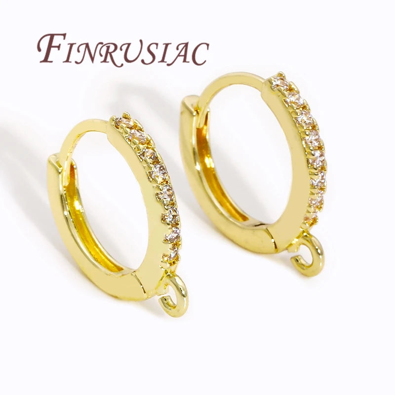18K Gold Plated Earring Hooks – DIY Earwire Clasps & Findings Earring Hook Findings P3