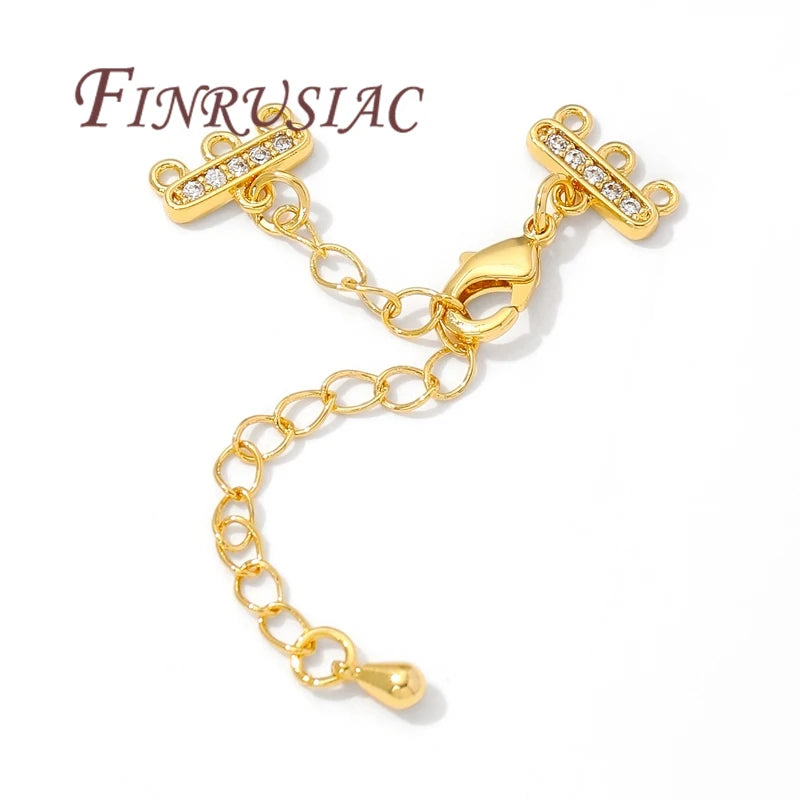 18K Gold Plated Bracelet Extender Chain & Lobster Clasp | DIY Jewelry Finding P3