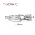 Rhodium Plated Jewelry Clasps – Bracelet & Necklace Connectors Jewelry Clasp Findings P3 Rhodium Plated 2 Pieces