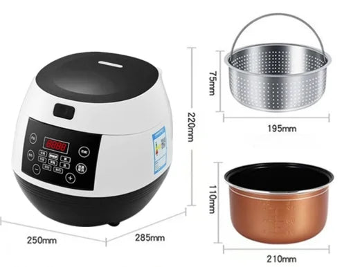 DUTRIEUX 3L Smart Rice Cooker – Low Sugar Multi-Function Pot Smart Rice Cooker P3