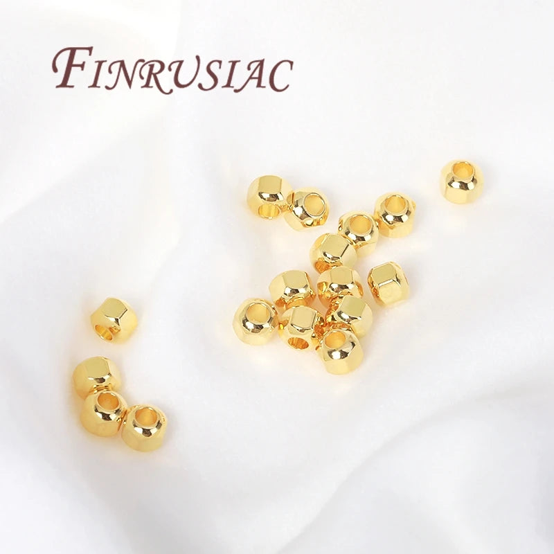 18K Gold Plated Brass Spacer Beads – DIY Jewelry Findings Jewelry Spacer Beads P3