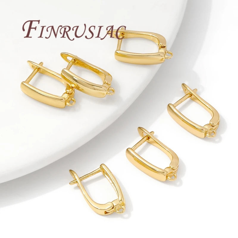18K Gold Plated Earring Hooks & Clasps | DIY Jewelry Findings Earring Hooks Findings P3