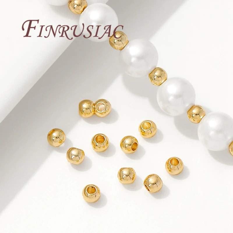 18K Gold Plated Spacer Beads 2mm–4mm | DIY Jewelry Making Jewelry Spacer Beads P3