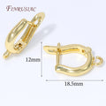 18K Gold Plated Leverback Earring Hooks | DIY Jewelry Findings Earring Hooks Findings P3 18K Real Gold Plated 2 pairs