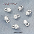 18K Gold Plated Crimp Beads & Covers 4mm – DIY Jewelry Findings Jewelry Findings P3 Silver Plated 20 pieces