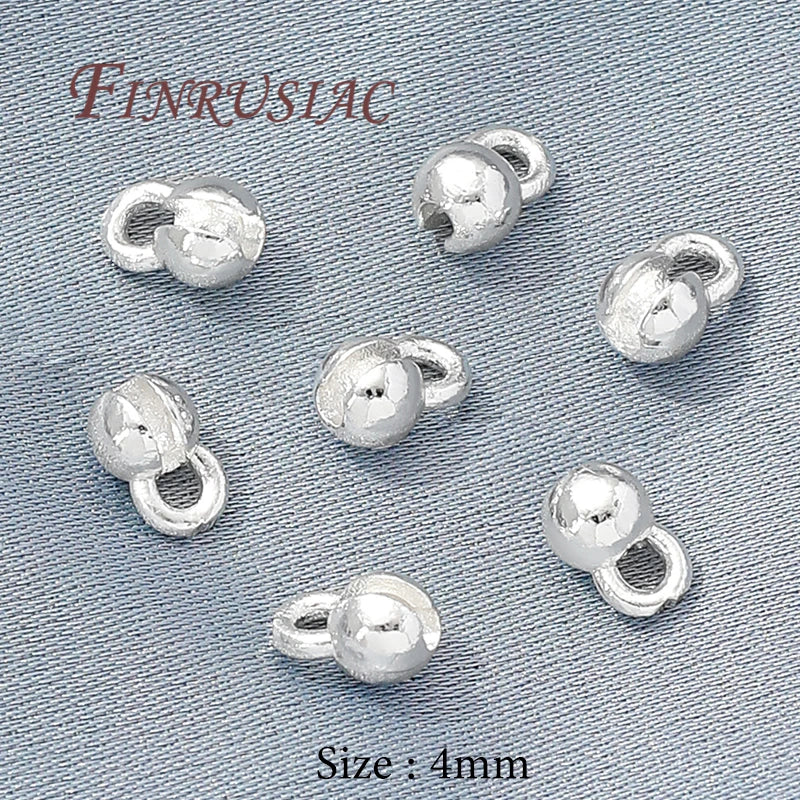18K Gold Plated Crimp Beads & Covers 4mm – DIY Jewelry Findings Jewelry Findings P3 Silver Plated 20 pieces